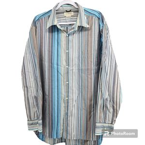 J. Crew Cotton Striped Long Sleeve Dress Shirt